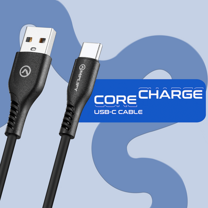 Amplify CoreCharge Series 1.2m USB-C Cable - Black