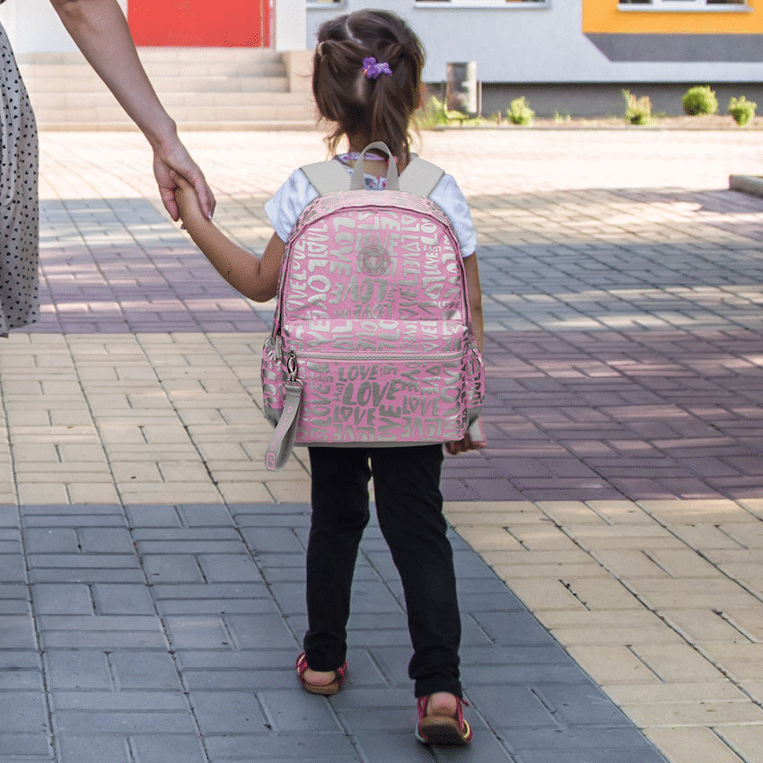Quest Love-letter Backpack Pink