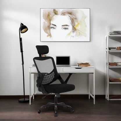 Everfurn Silicon Ergo Office Chair with Adjustable Arms