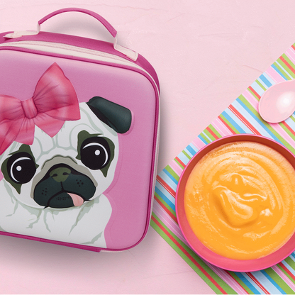 Quest Pug 3D EVA Lunch Bag - Pink