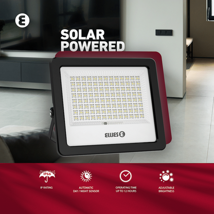 Ellies Nebula Series 180W Solar Flood Light  with 3CCT -BK