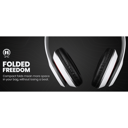 Volkano Falcon Series Headphones with Microphone - White