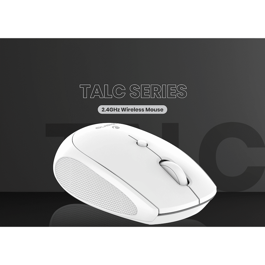 Volkano Talc Wireless Mouse - White