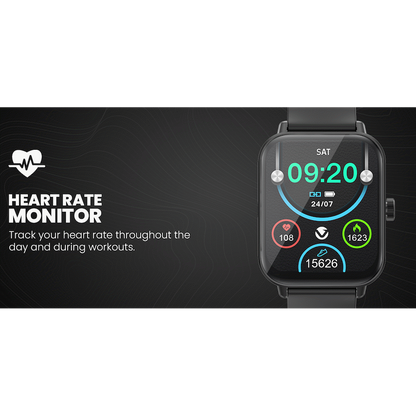 Volkano Chroma Series Smartwatch with Black Strap
