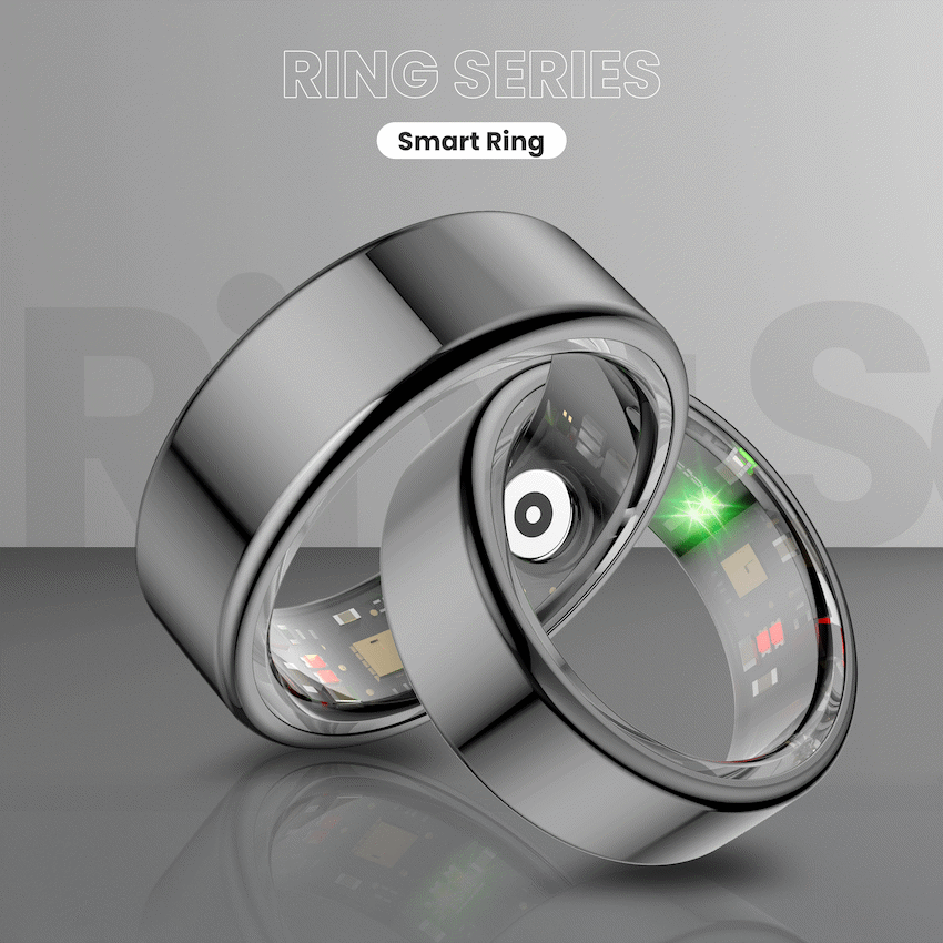Volkano Ring Series Smart Ring With Charge Case - 18.3mm