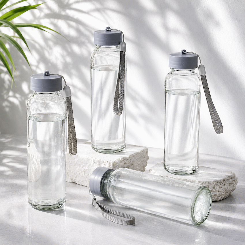 Snappy Splash Glass Bottle 500ml (Order in Qty of 24)