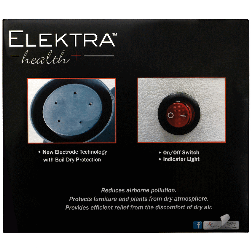 8076 - Elektra Health Warm Steam Humidifier 3l