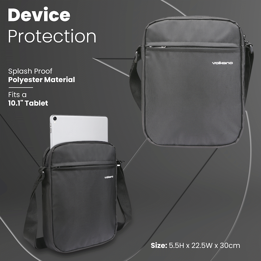 Volkano Tablet Bag Sloe Series 10.1" - Black