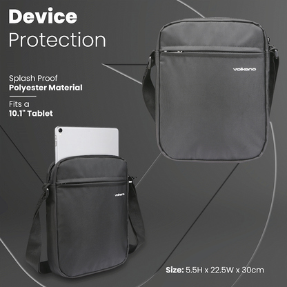 Volkano Tablet Bag Sloe Series 10.1" - Black