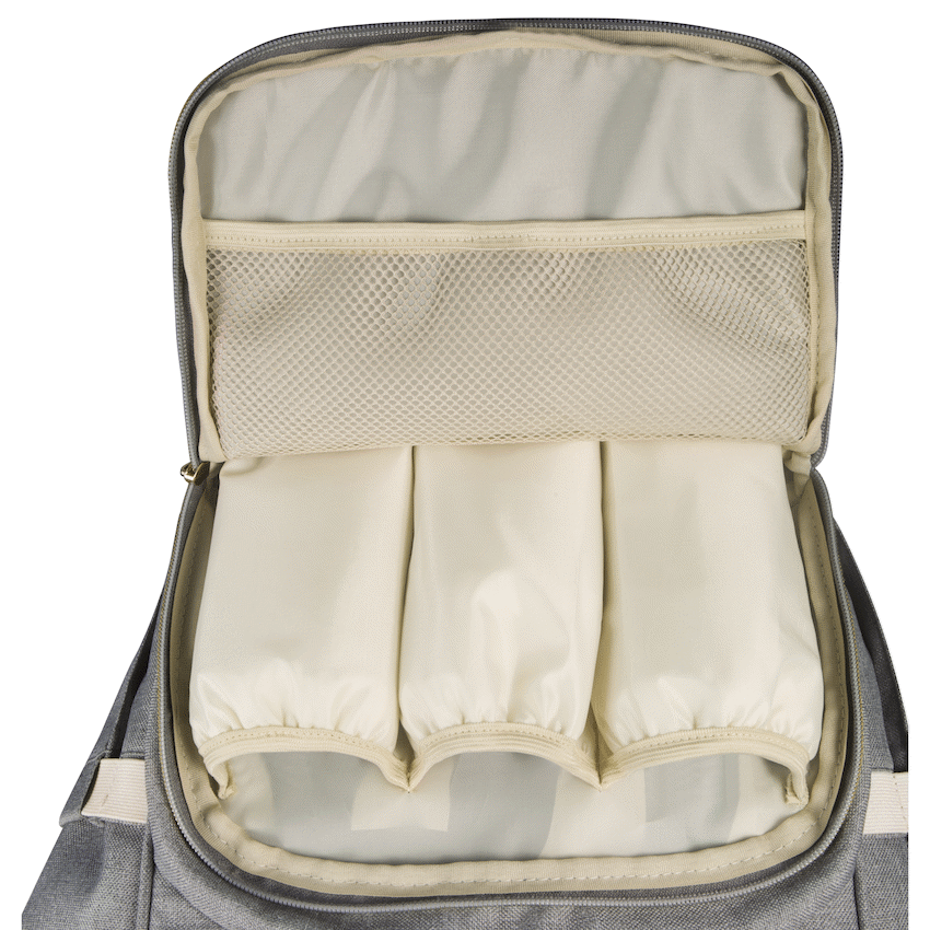 Totes Babe Alma 18l Diaper Backpack - Grey
