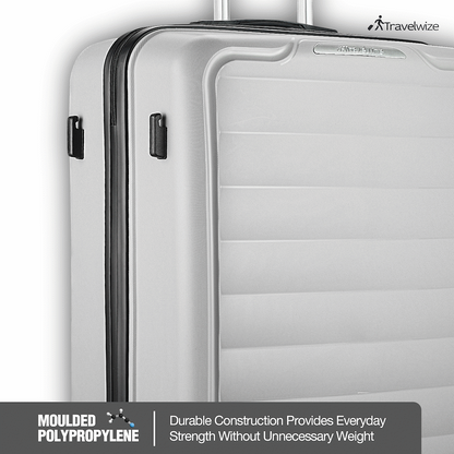 Travelwize Ibiza PP 4-Wheel Spinner 65cm Luggage - Grey