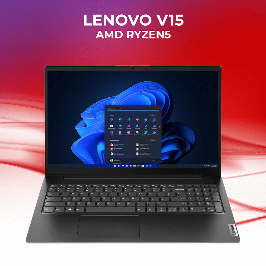 Lenovo Laptop V15 AMD Ryzen5 16/512