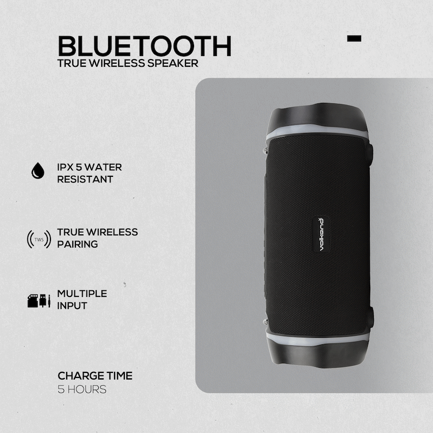 VolkanoX Viper Series Bluetooth Speaker - Black