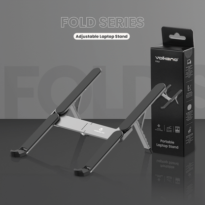 Volkano Fold Series Adjustable Aluminium Laptop Stand