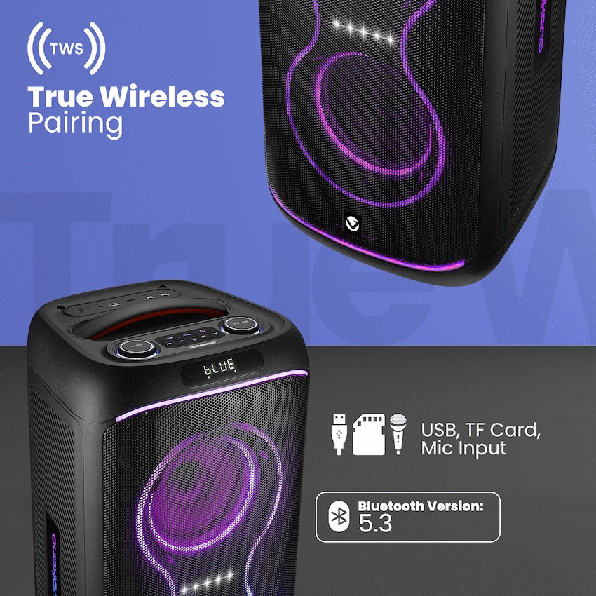 Volkano Elite Series Dual 6.5" Party Speaker