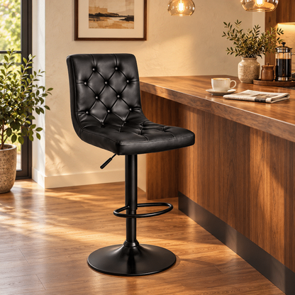 Everfurn Bayer Large Barstool Black