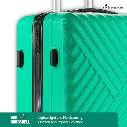 Travelwize Astra ABS 67cm 4-Wheels Spinner Luggage - Jade