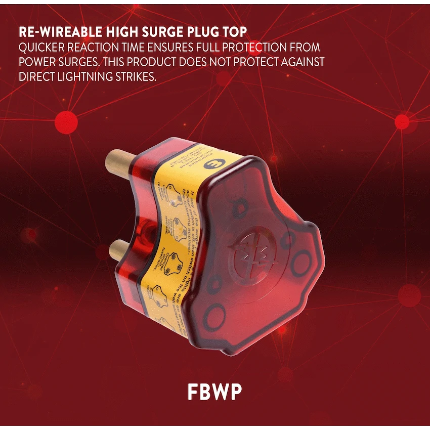 Ellies Re-wireable High Surge Plug Top
