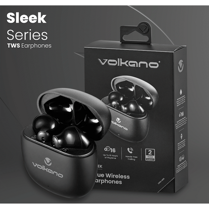 Volkano Sleek Series TWS Earphones - Black