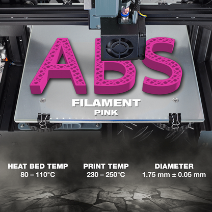 SA Filament ABS Premium Filament 1kg - Pink