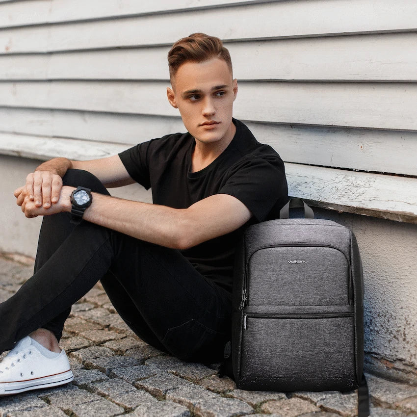 Volkano Pulse 15.6" Laptop Backpack - Charcoal