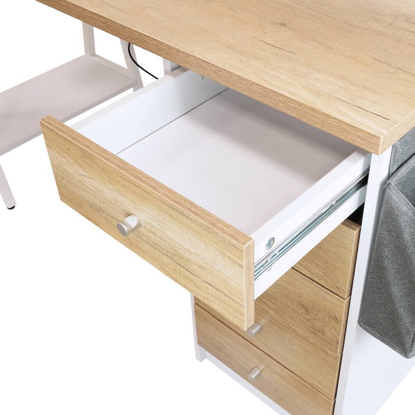 Everfurn Premium Milan Smart Office Desk, 2 x 3.1 USB Port