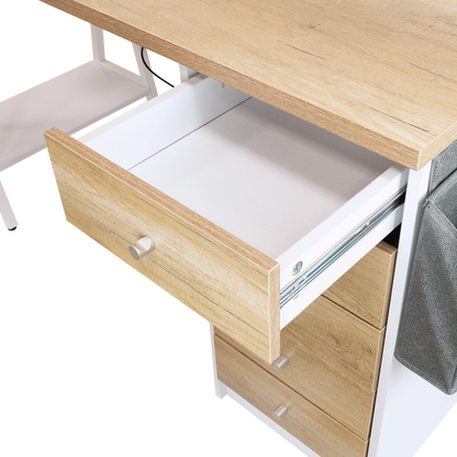 Everfurn Premium Milan Smart Office Desk, 2 x 3.1 USB Port