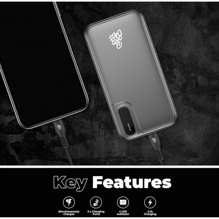 Pro Bass ChargeMax Series 20000mAh Power Bank