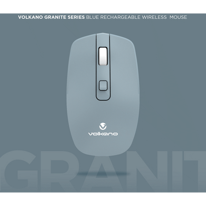 Volkano Granite Series Rechargeable Wireless Mouse - Blue