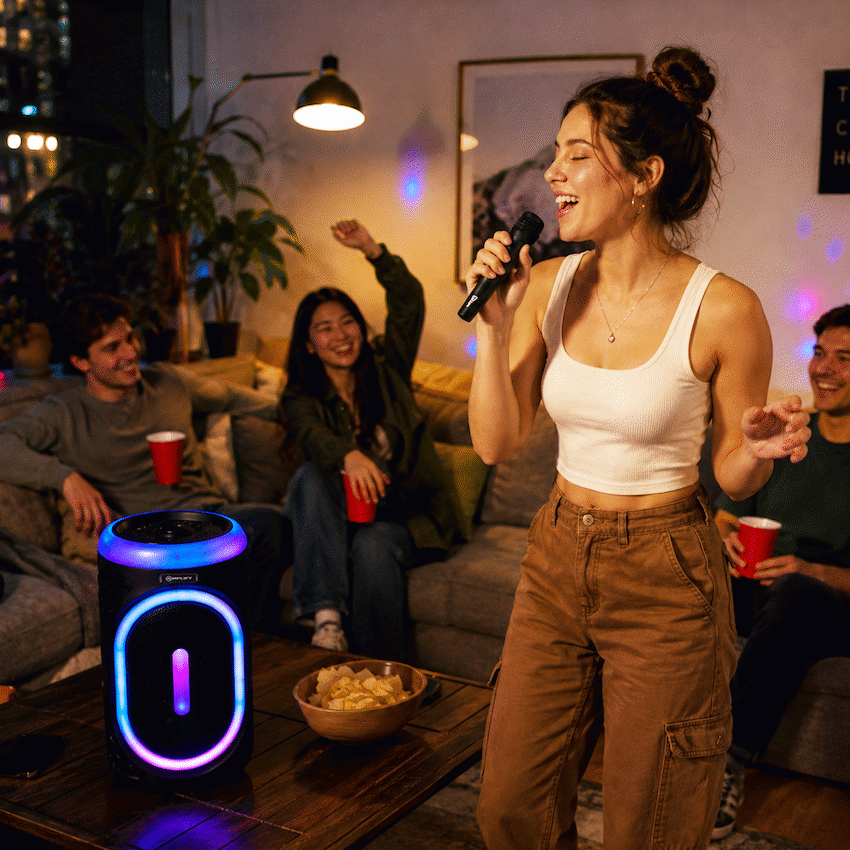 Amplify Spark Series 8" Party Speaker with Wireless Mic