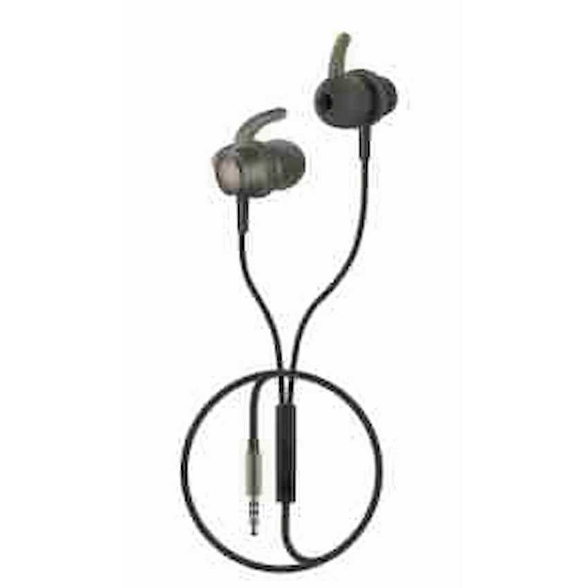 Volkano Titanium Series AUX Earphone - Gun Metal