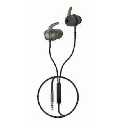 Volkano Titanium Series AUX Earphone - Gun Metal