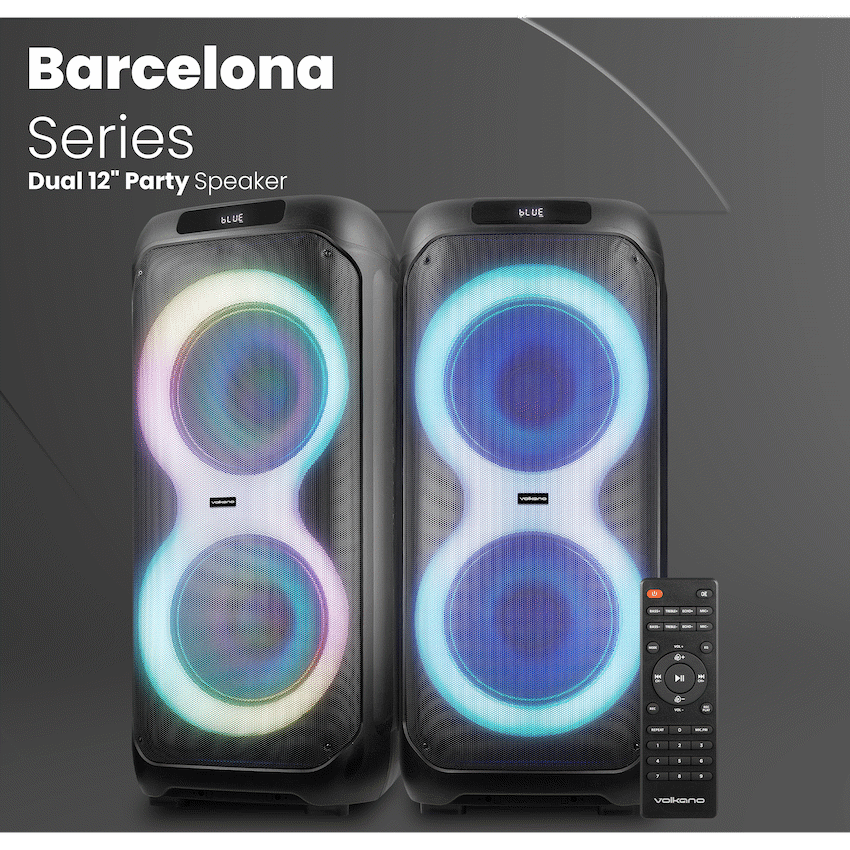 Volkano Barcelona Series Dual 12" Party Speaker