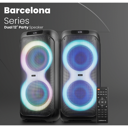 Volkano Barcelona Series Dual 12" Party Speaker