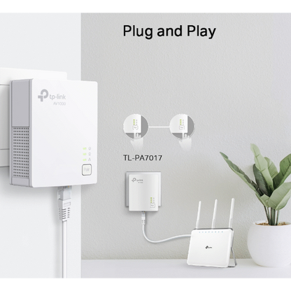TP-Link TL-PA7017KIT AV1000 Gigabit Powerline Starter Kit