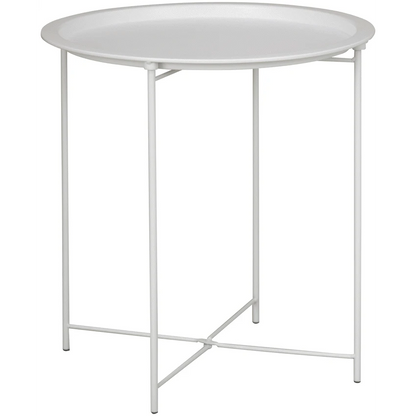 Everfurn Nala Side Table White, Painted MDF, Steel Frame, 2 Pack