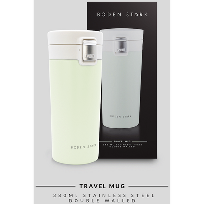 Boden Stark 380ml Travel Mug - Green