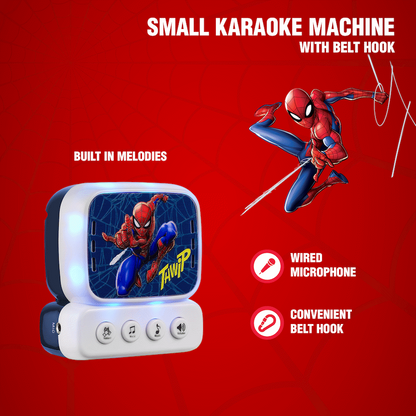 Marvel Spider-Man Mini Karaoke Machine With Belt Hook