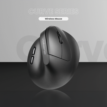 Volkano Curve Series Ergonomic Bluetooth Wireless mouse - Black