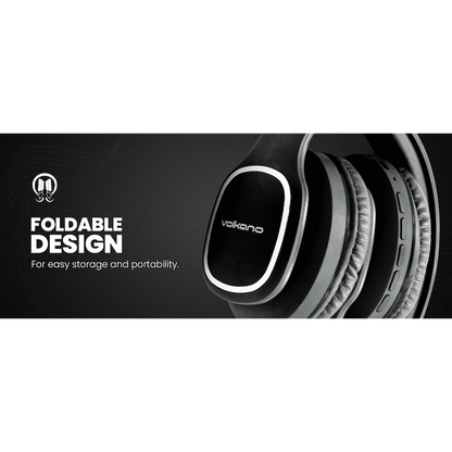 Volkano Phonic Series Bluetooth Full Size Headphones - Black