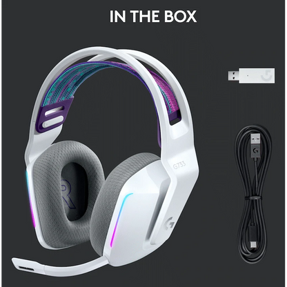 Logitech(R) G733 Lightspeed Wireless RGB Gaming Headset - White