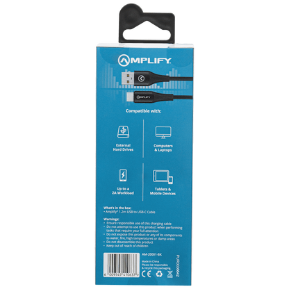 Amplify USB to Type-C Cable 1.2m