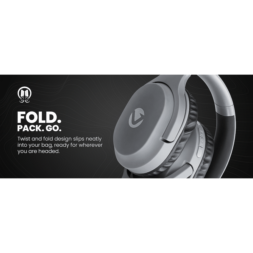 Volkano Pebble Series Bluetooth Headphones - Dark Grey