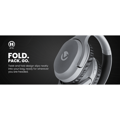 Volkano Pebble Series Bluetooth Headphones - Dark Grey