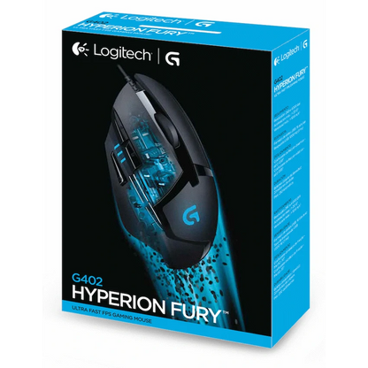 Logitech G402 Hyperion Fury Wired Gaming Mouse - Black