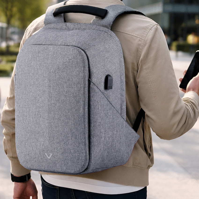 Volkano Trident 15.6" Laptop Backpack - Grey