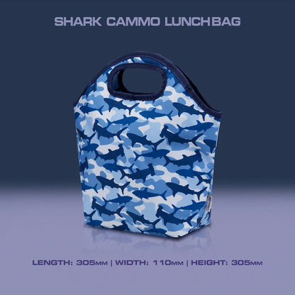 Quest Shark Cammo Lunch Bag Blue