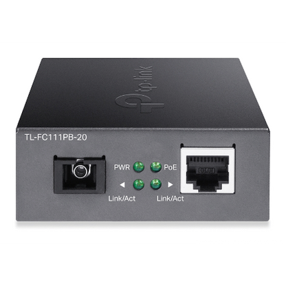 TP-Link TL-FC111PB-20 10/100Mbps WDM Media Converter with 1-Port PoE