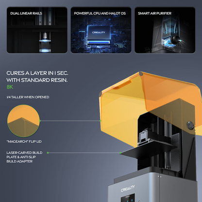 Creality Halot Mage Pro 8K Resin Printer 228x128x230