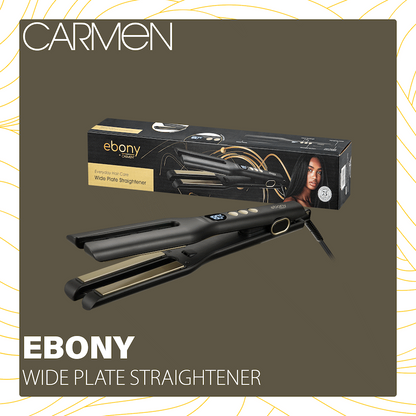 Carmen Ebony Wide Plate Straightener